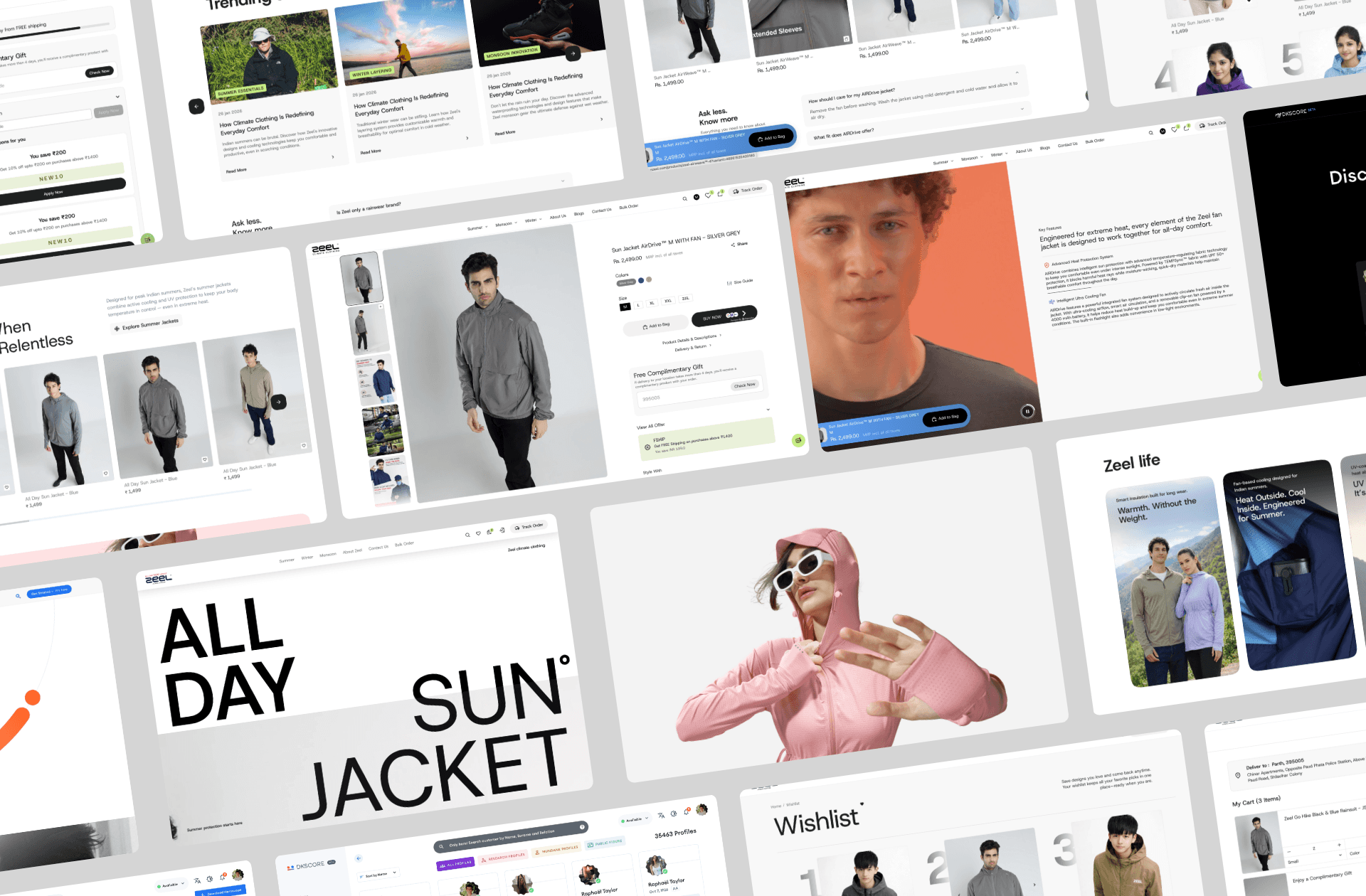 Zeel Shopify eCommerce website homepage design by Kaarigari Labs