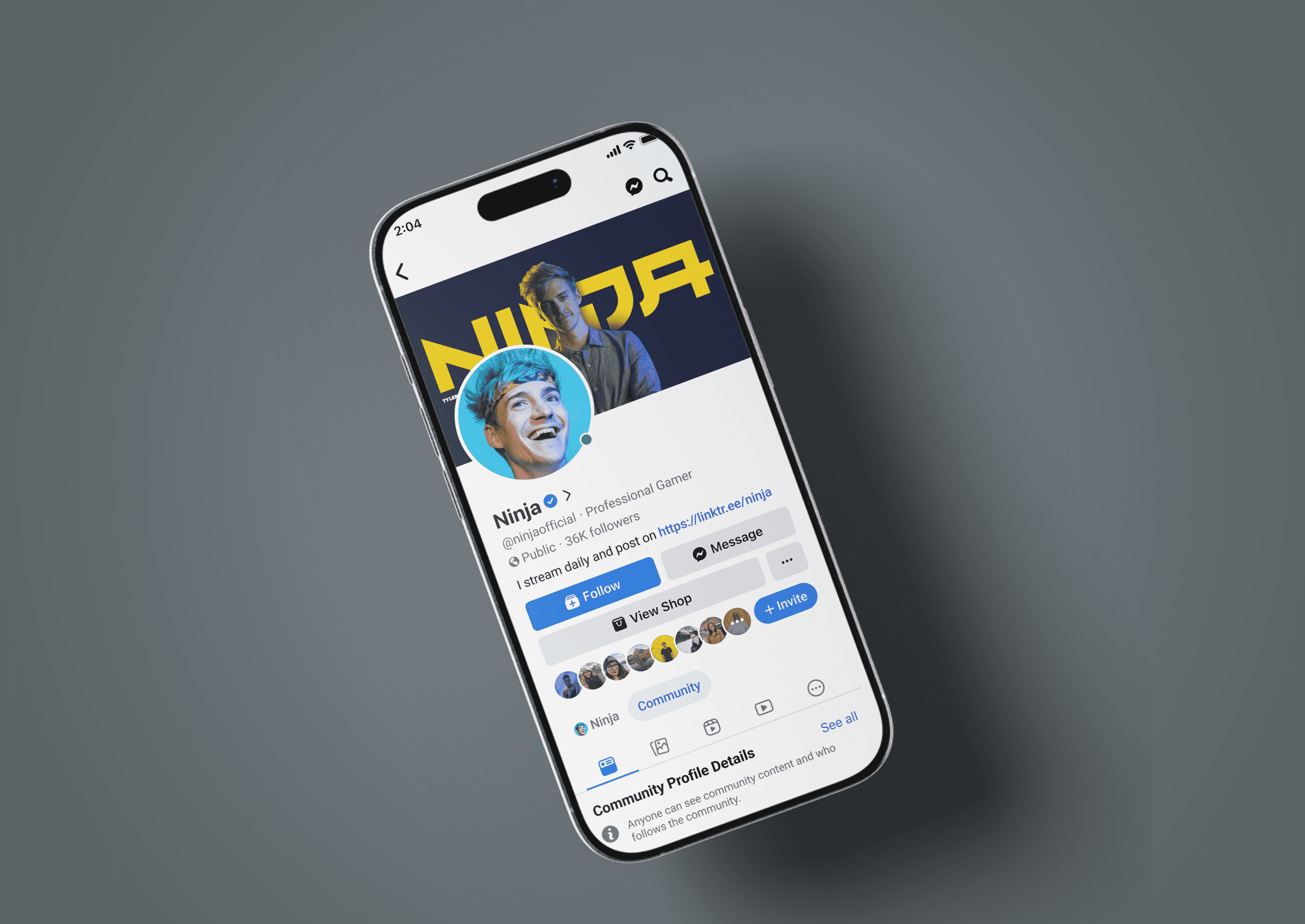 Facebook Profile Redesign -  iPhone profile screen