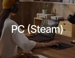 Person using gaming laptop at desk