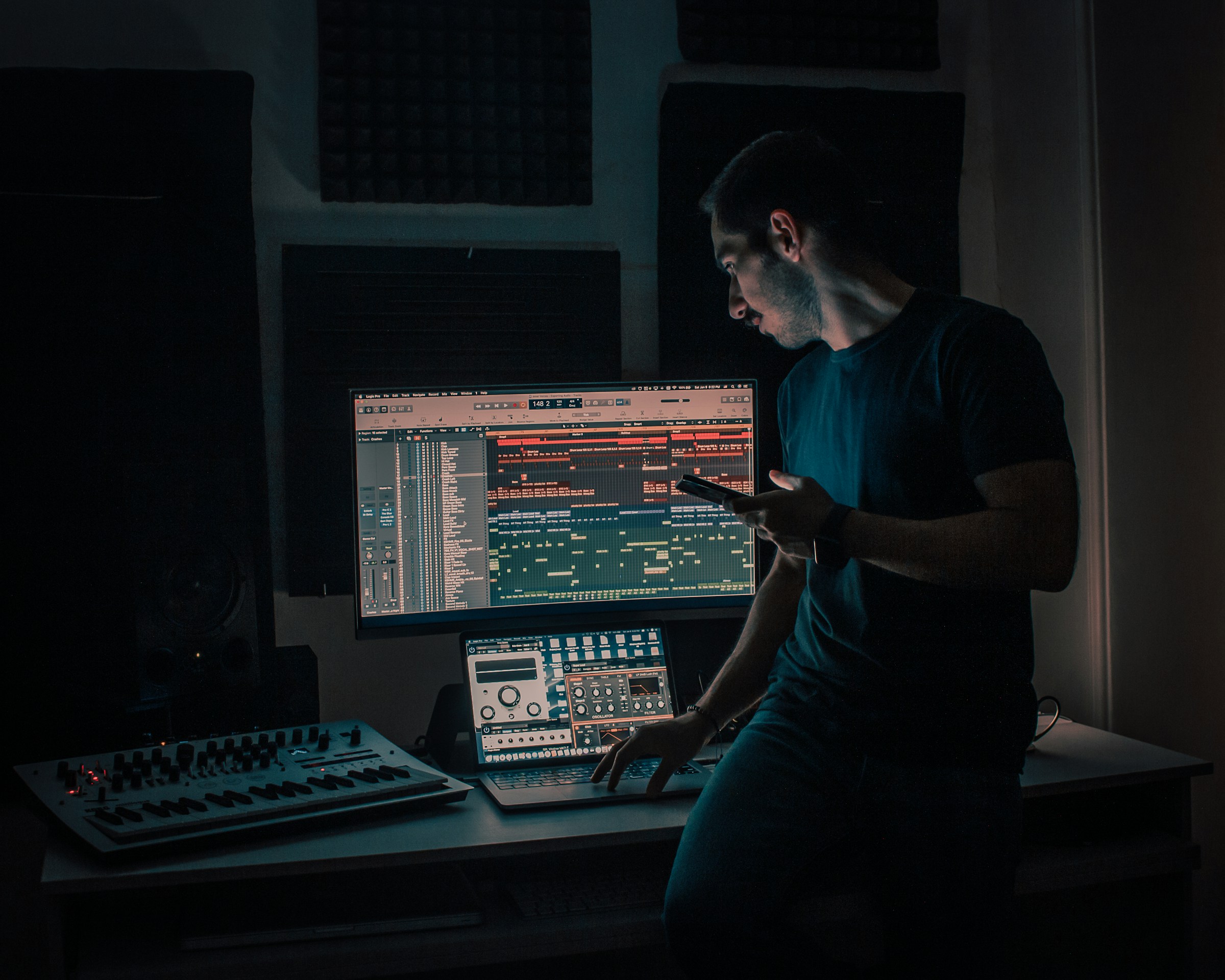 producer working - Music Producer vs. Composer