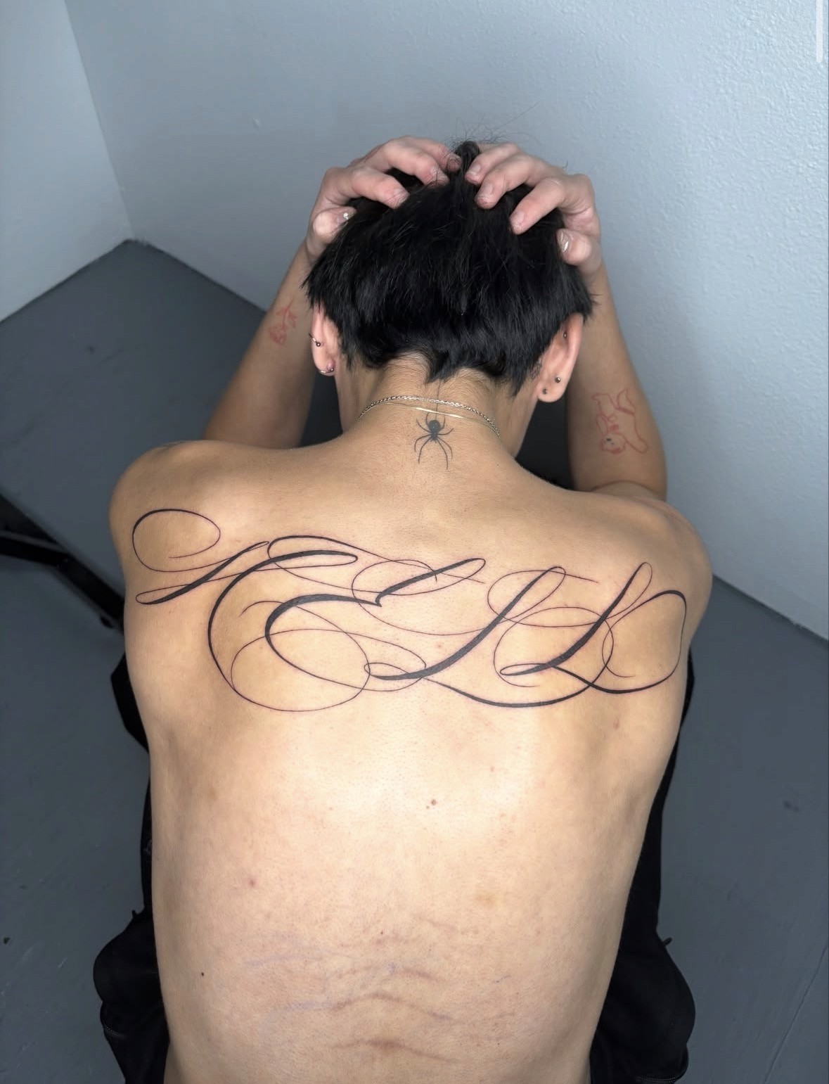 Girl is holding a flower