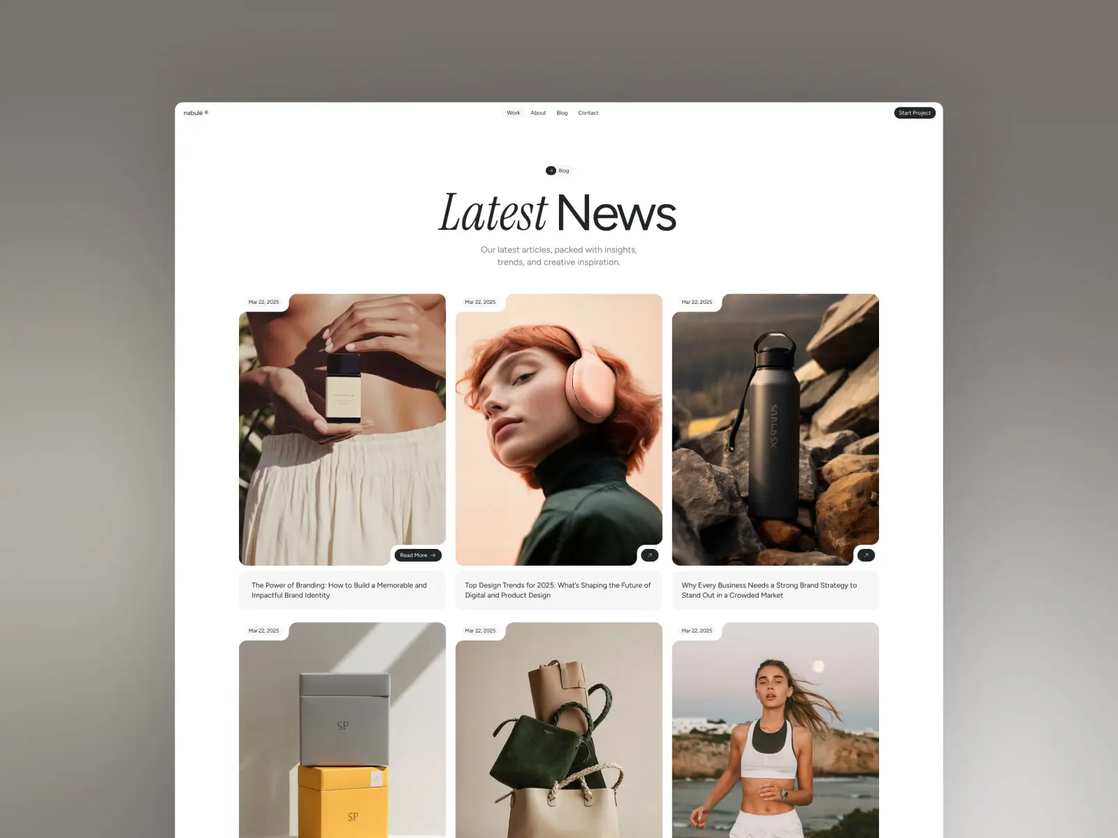 Nabulé - Agency Website Template - Preview Hover