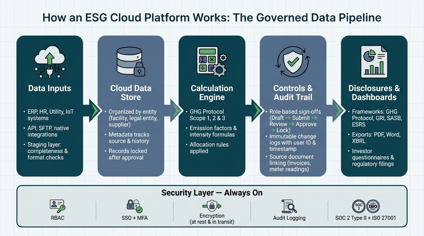 ESG Cloud Platform: From Raw Data to Reliable Reporting