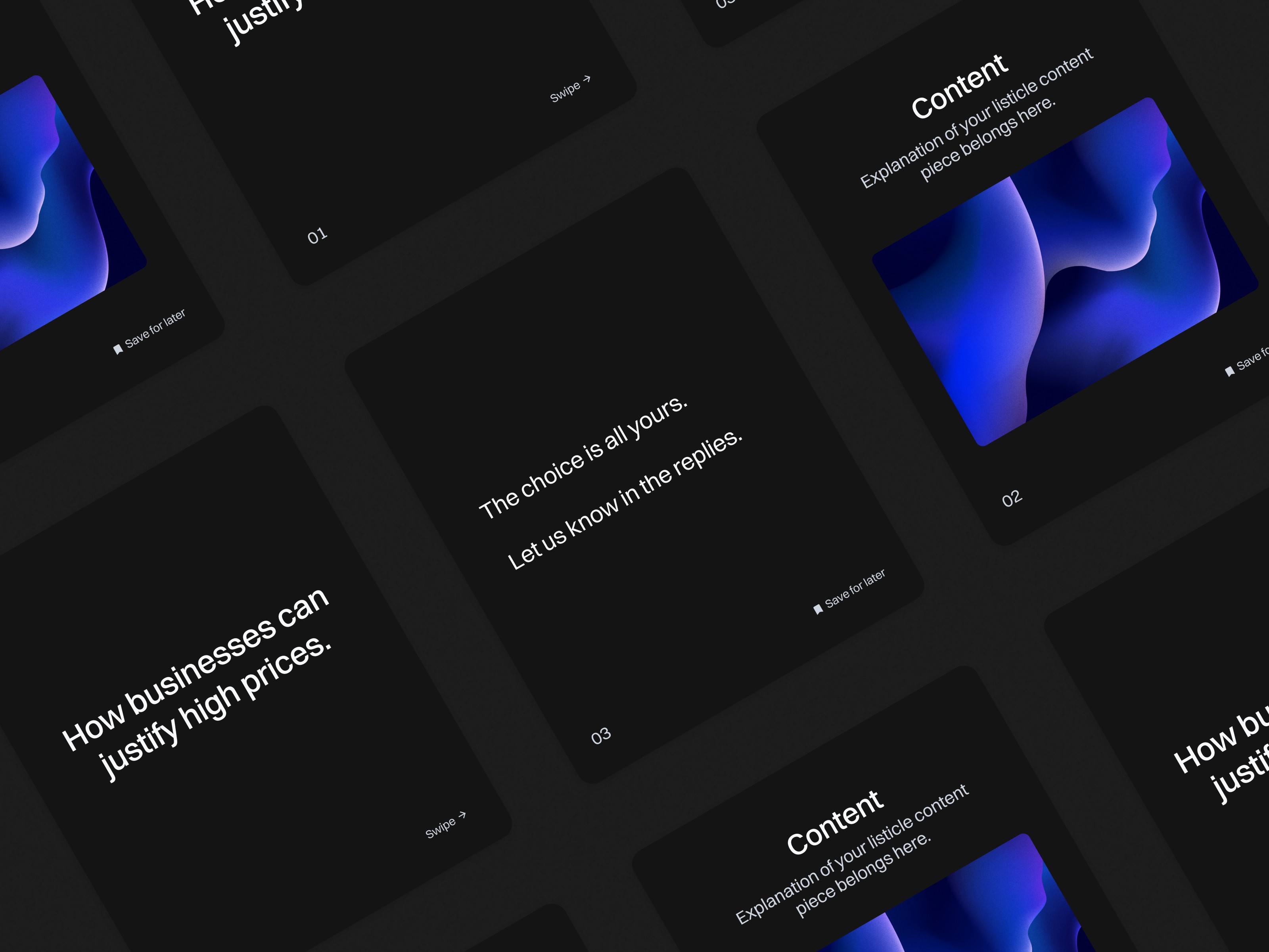 simple dark instagram template