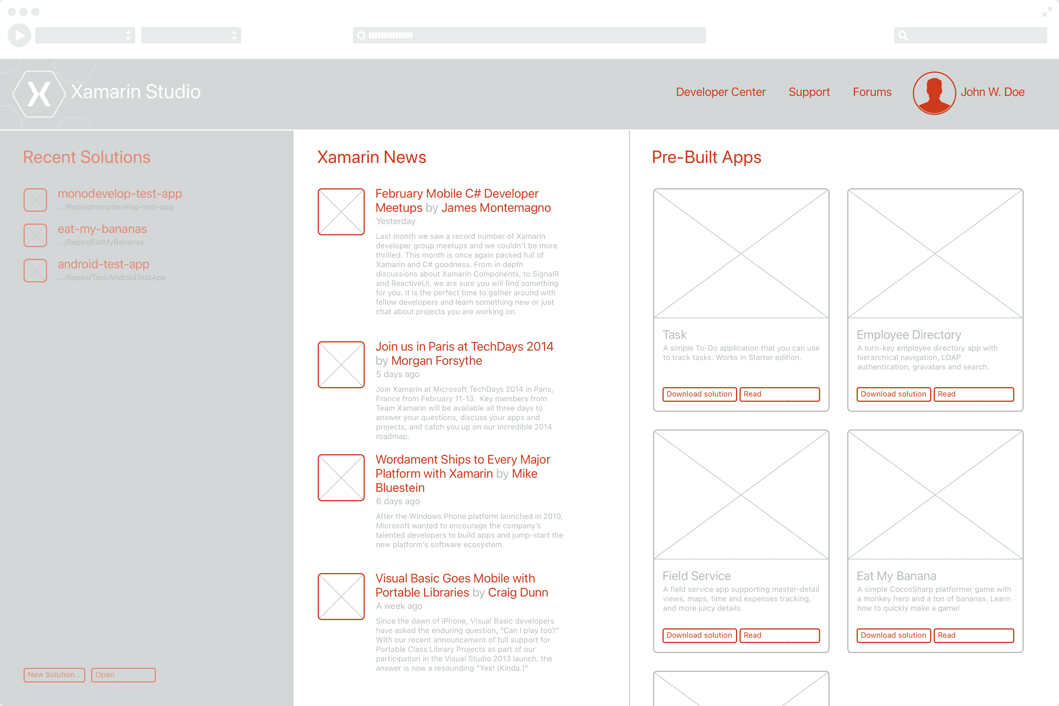 Wireframes represent the structural blueprint of the Welcome Screen, outlining the layout and functionality without the detailed visual elements. These tools ensure design consistency and precision in the final product.