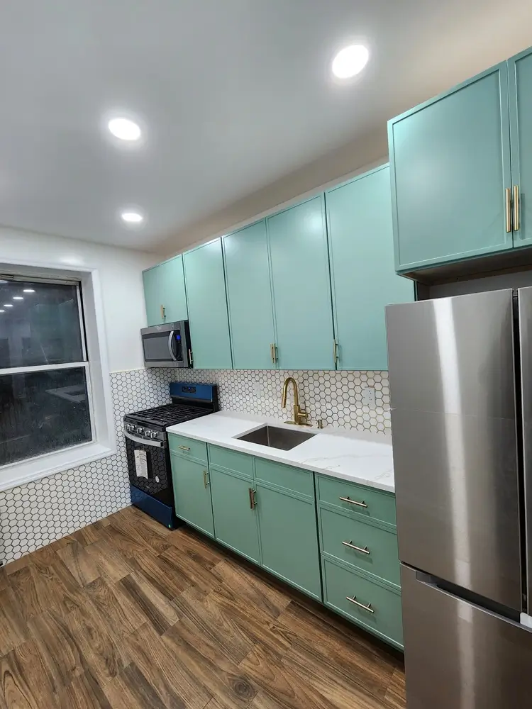 Luxury kitchen remodeling completed by Jewel Construction in Kensington, Brooklyn