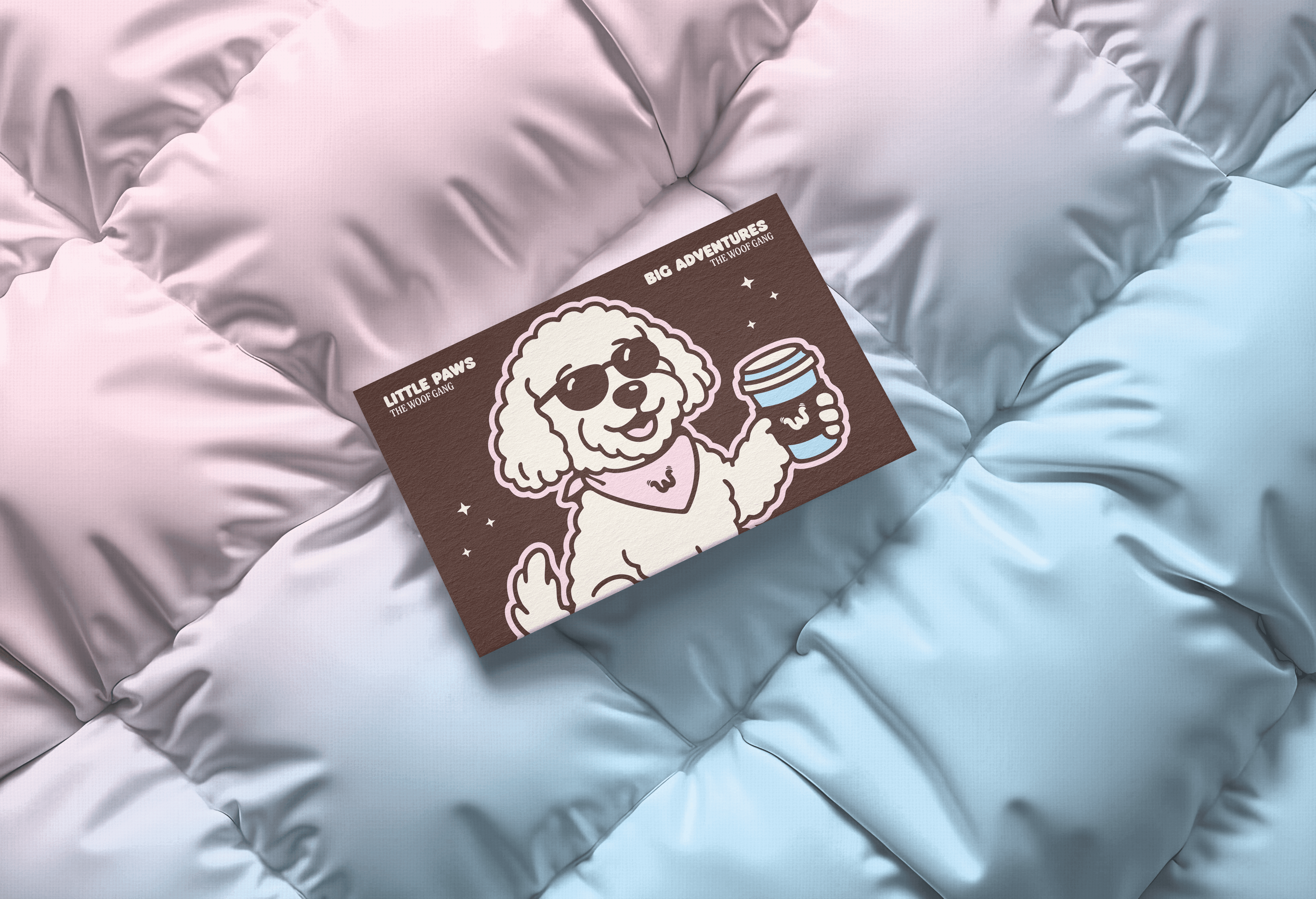 the woof gang, dog walking service, logo, logo suite, illustration, identity, business