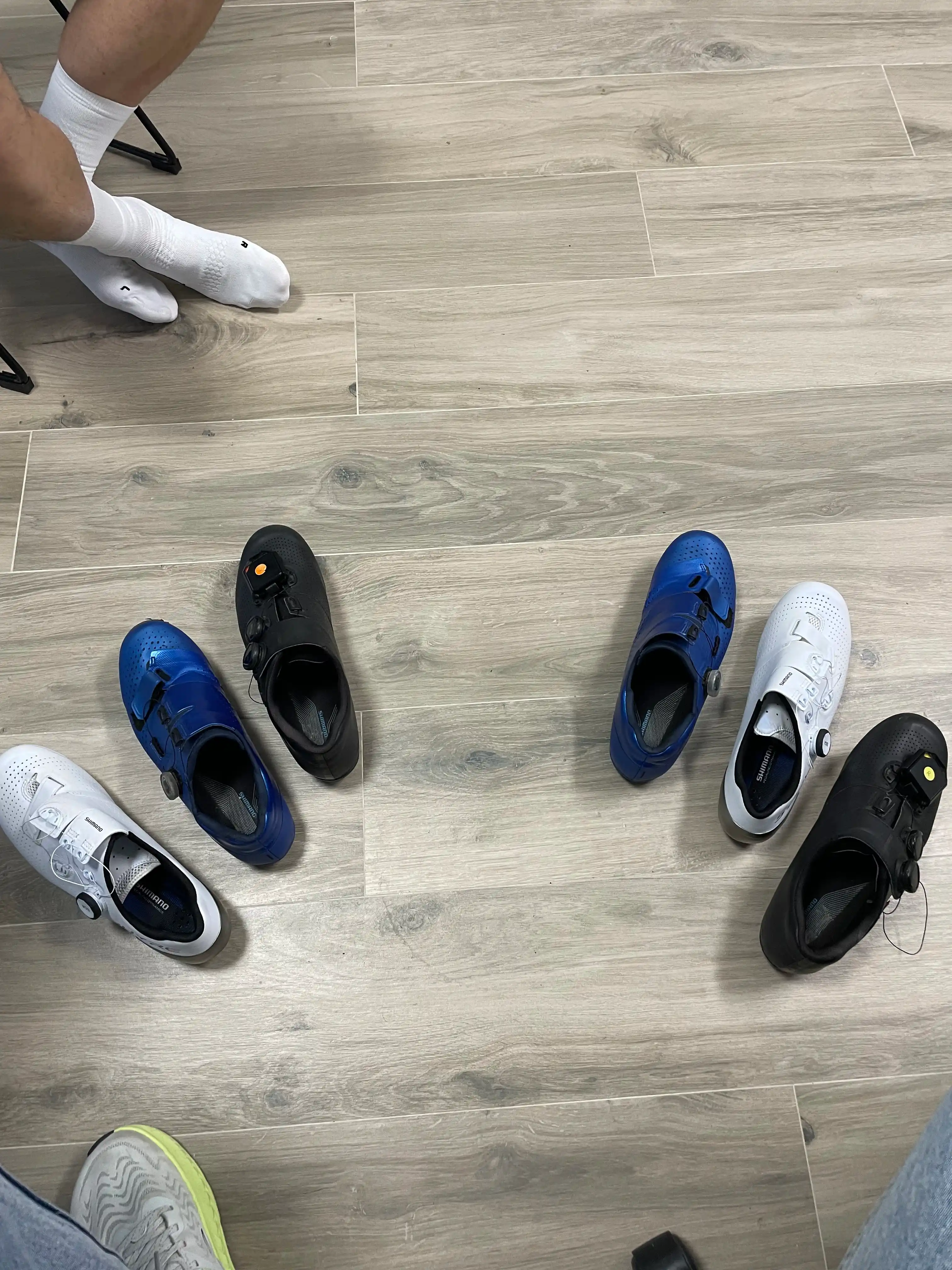 Diversas zapatillas en Stack Bikefitting