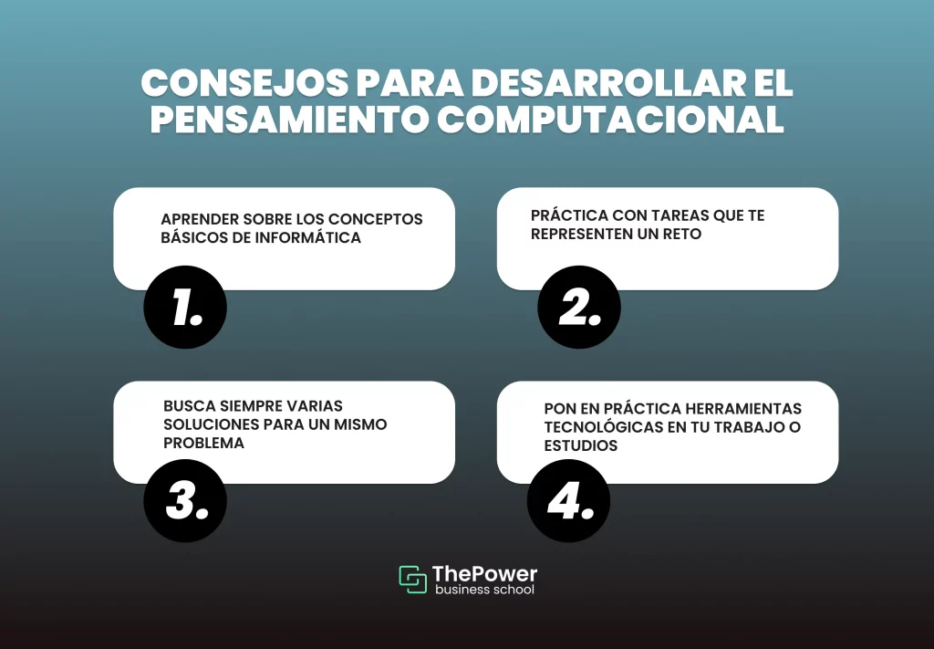Consejos para desarrollar el pensamiento computacional