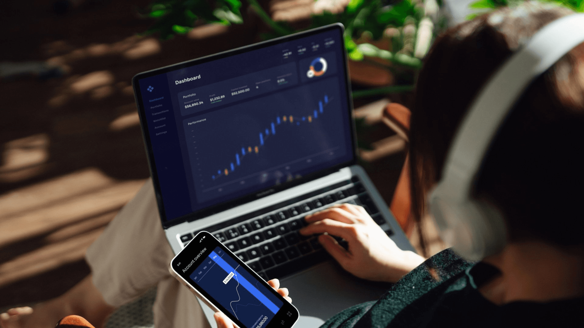 Person tracking crypto market trends - Onchain Analytics for Beginners
