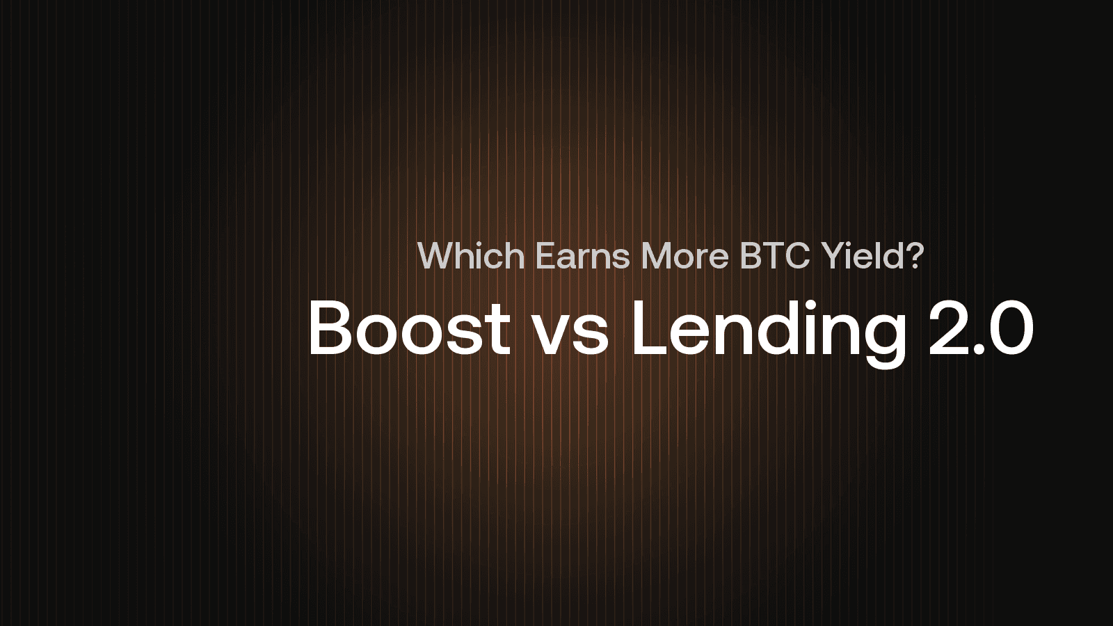 Chainflip Boost vs Lending 2.0: Where Should BTC Suppliers Actually Put Their Bitcoin?