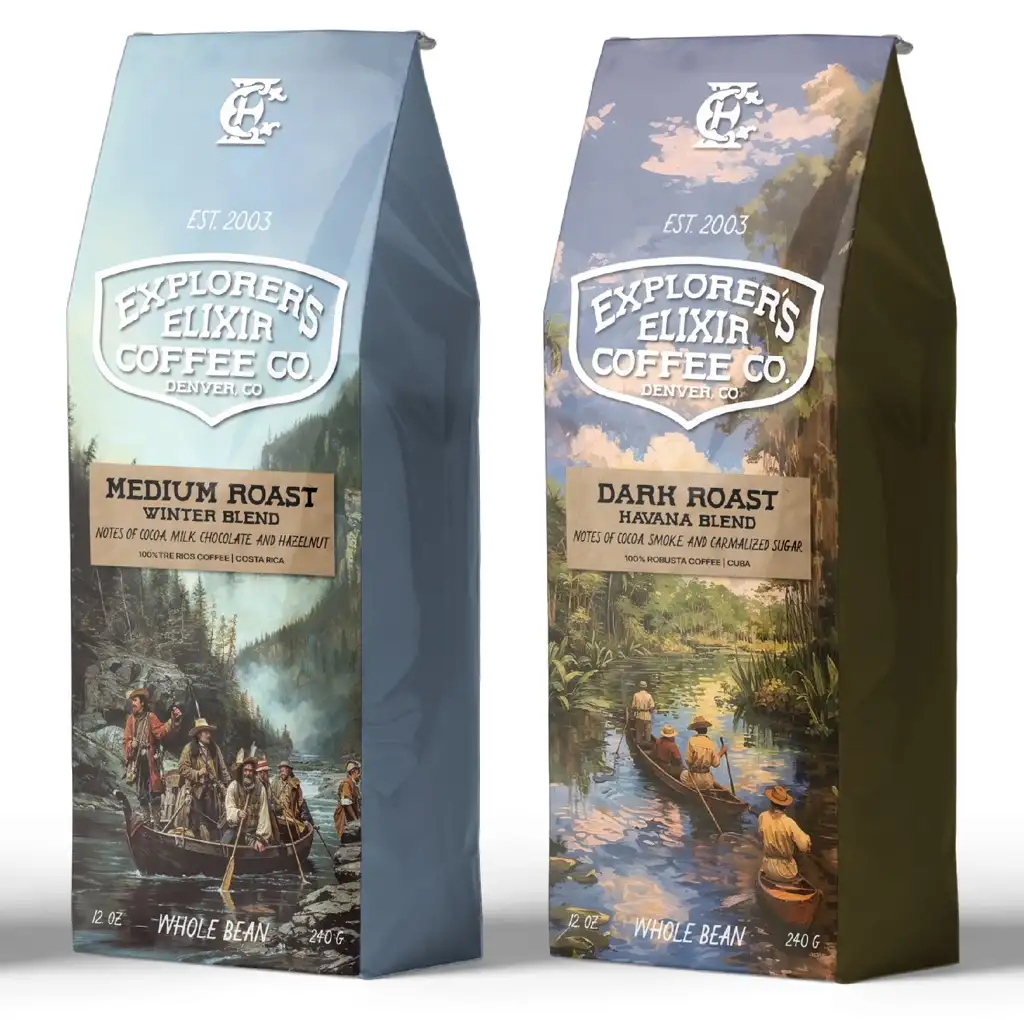 Explorer Elixir Coffee Packaging