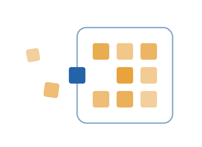 Orange mosaic