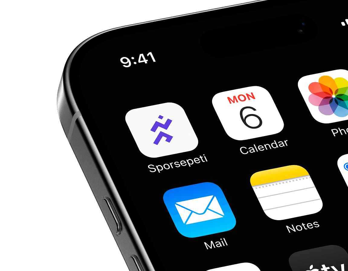 Sporsepeti app interface preview from case study hero
