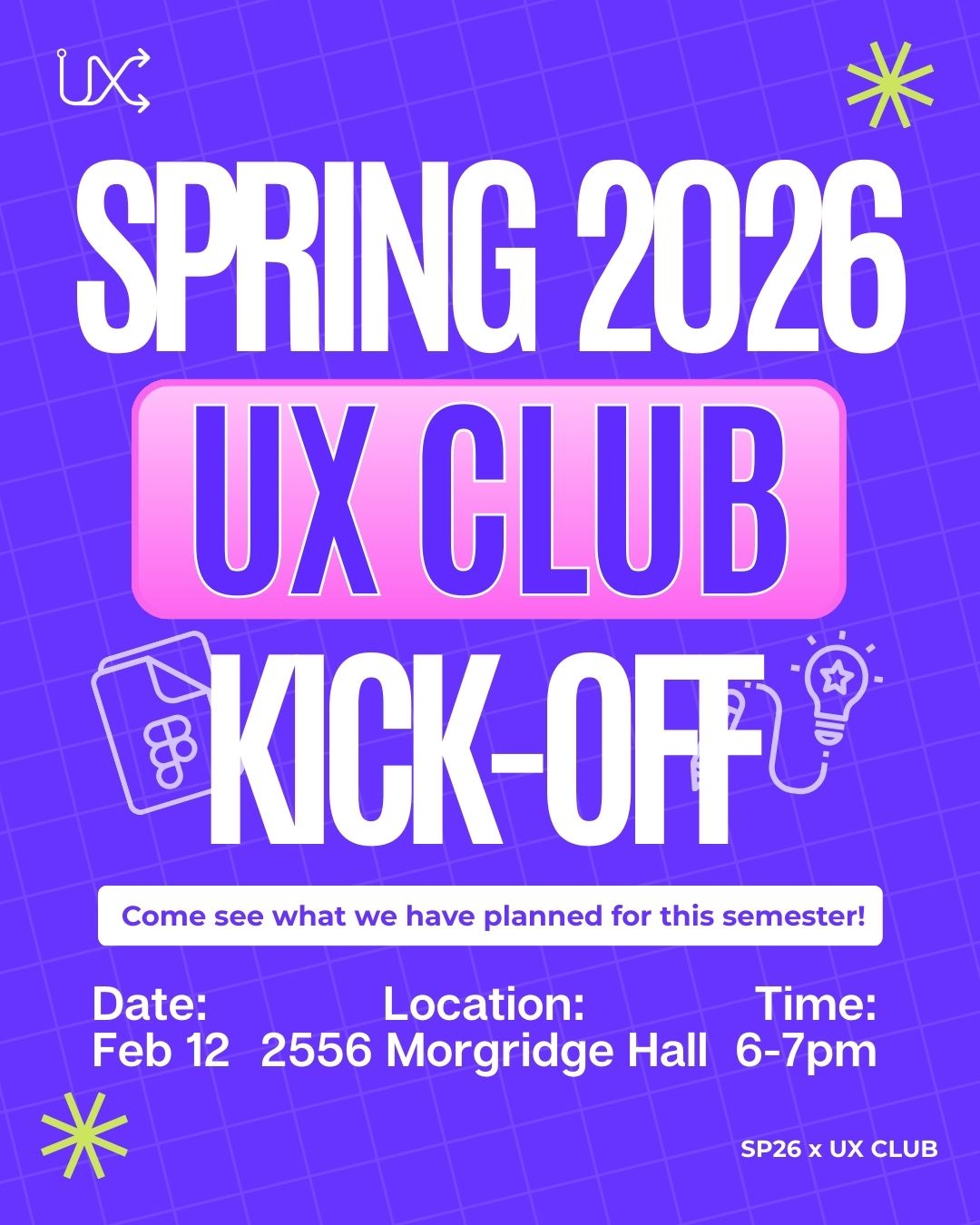 Kickoff Meeting Infographic 2/12 6pm 2556 Morgridge Hall