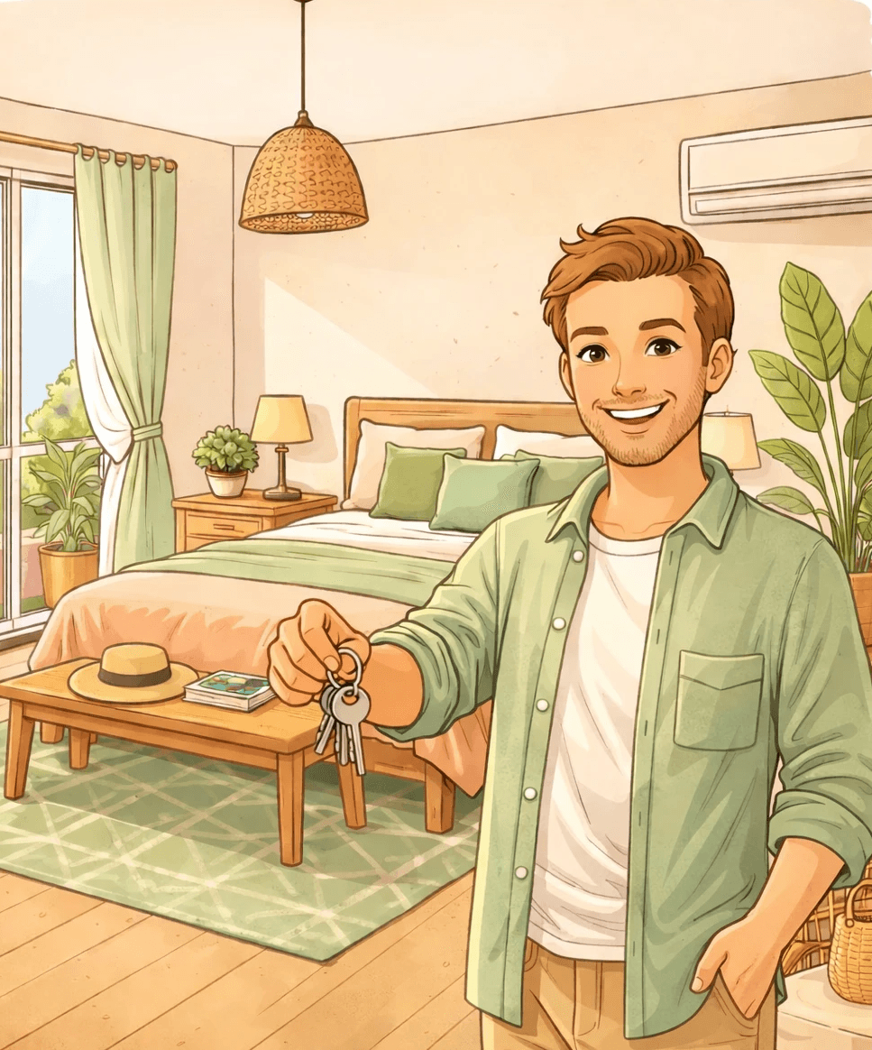 green plant on brown pot on table