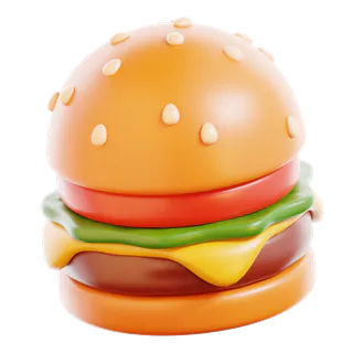 Free 3D burger icon
