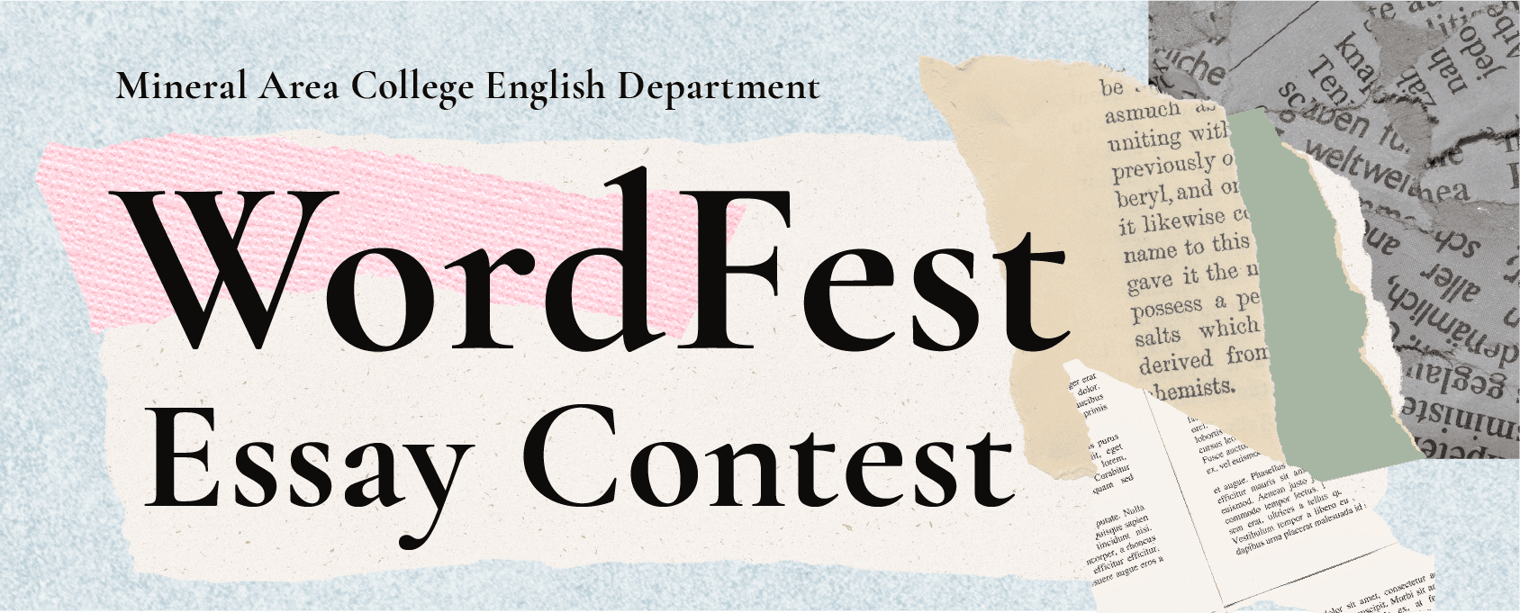 Logo for the English department essay contest.