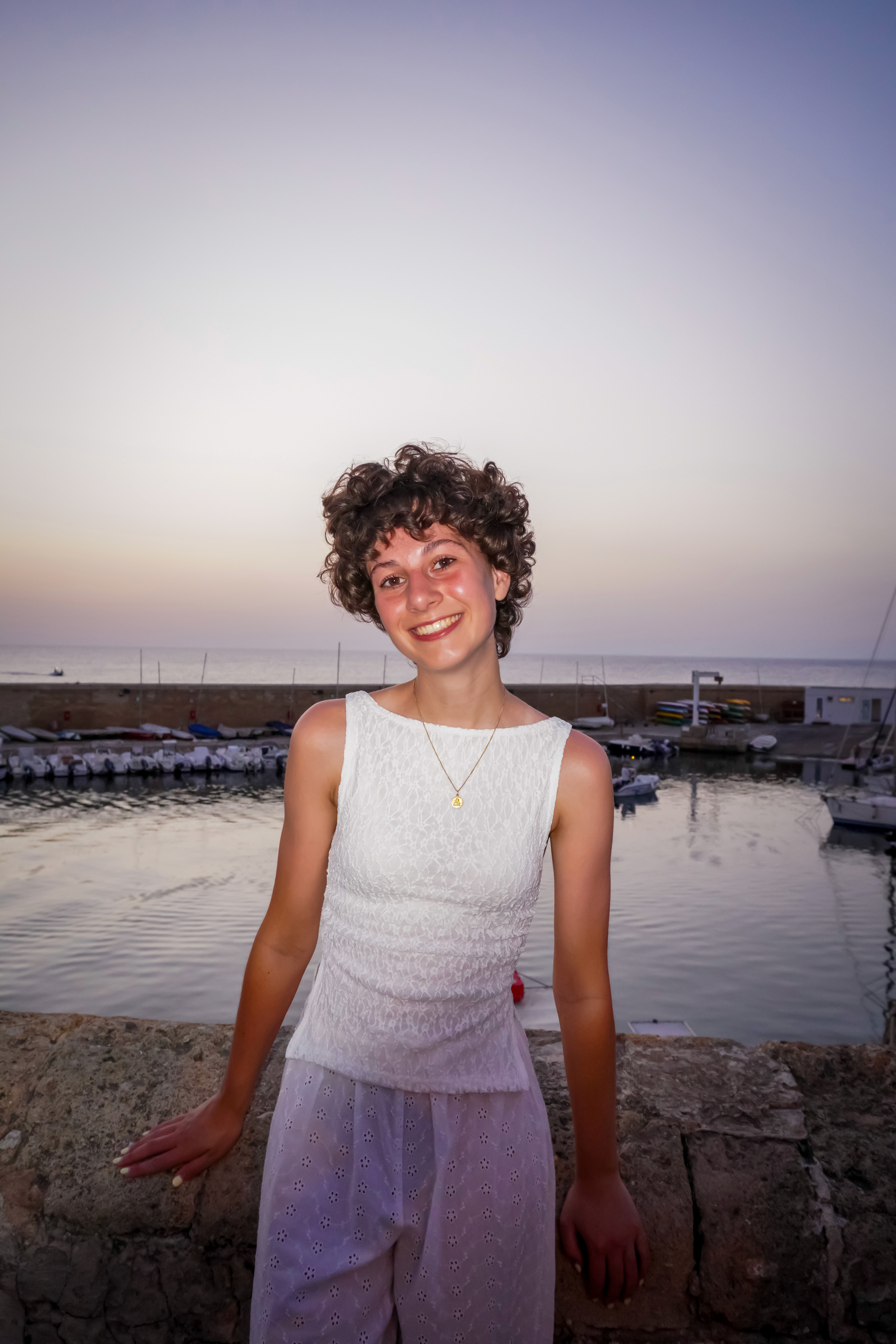 Portrait of portfolio creator – back view