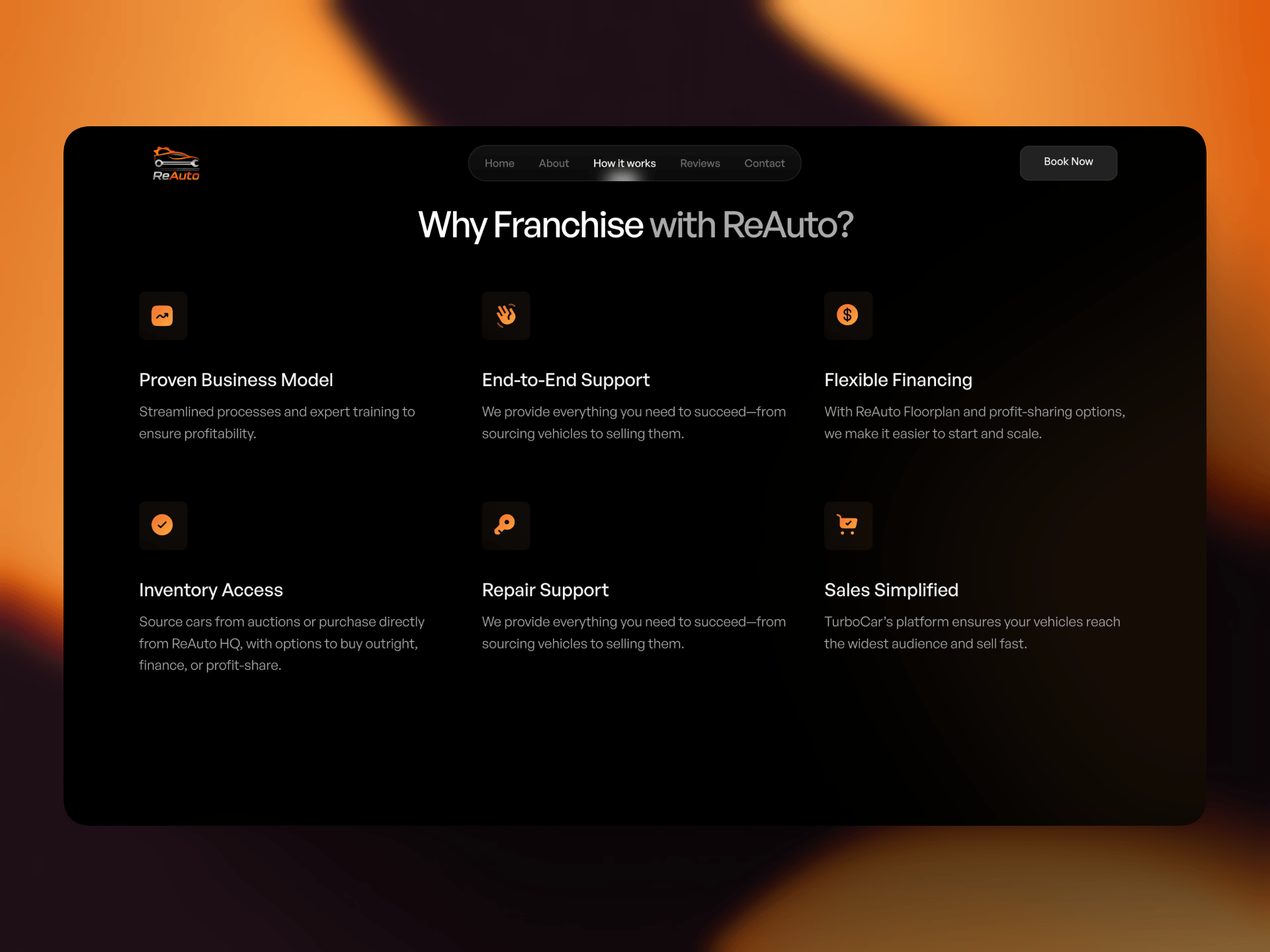 Reauto Framer project mockup 4