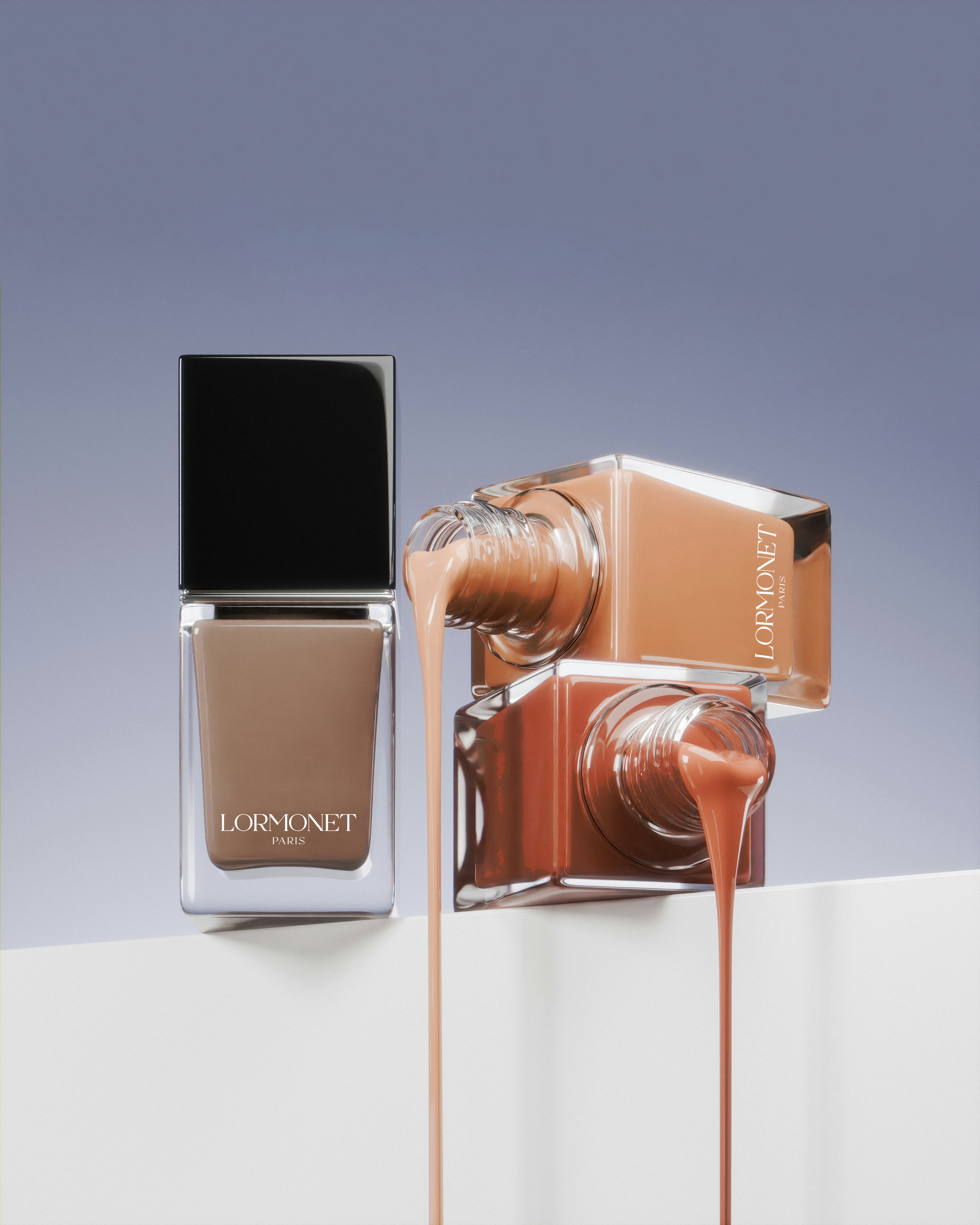 An editorial shot of nail polish brand