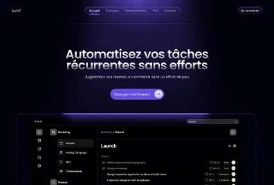 Landing page Saas Tech Reiya Studio Agence Framer