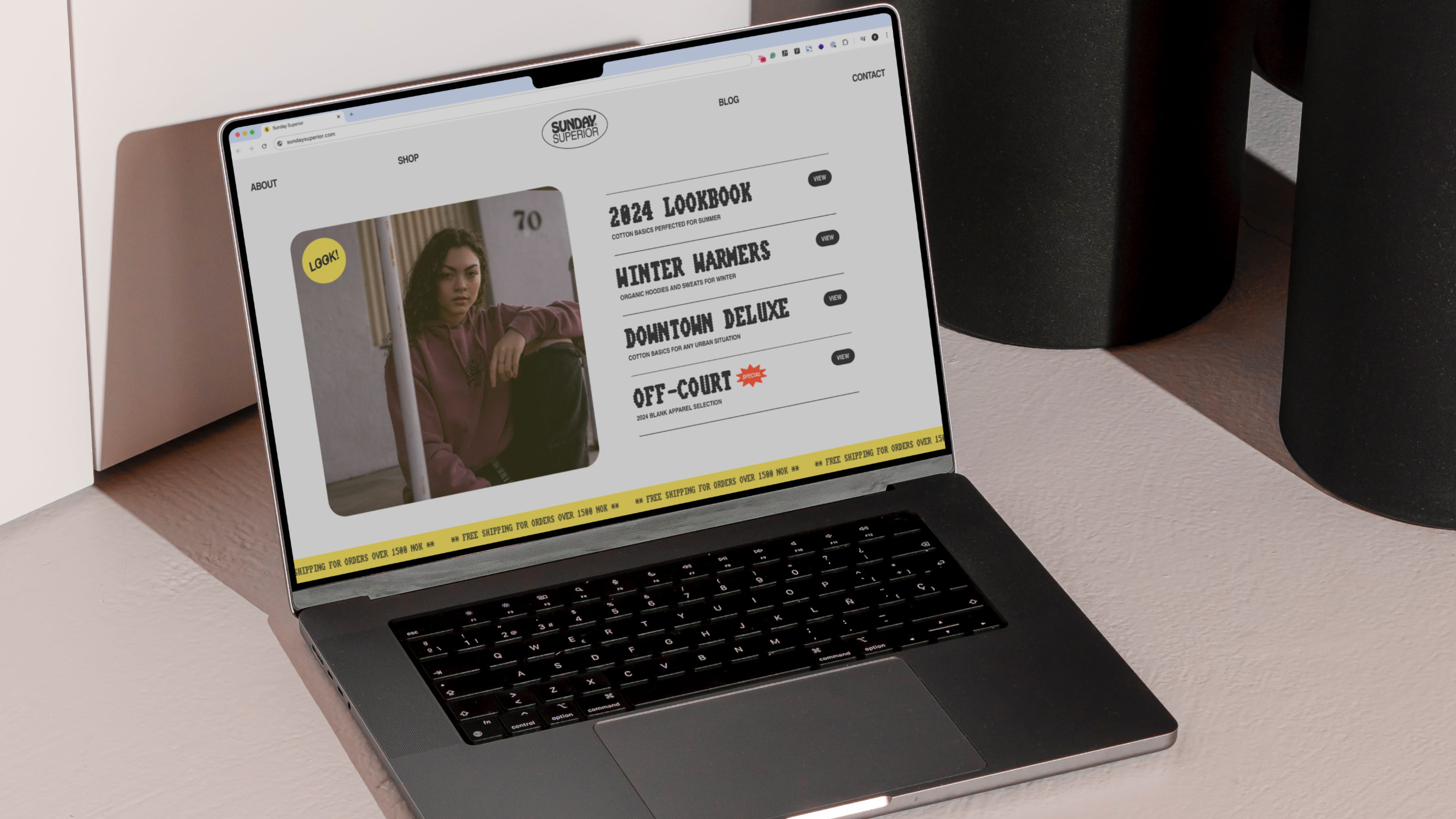 Sunday Superior Website sketch