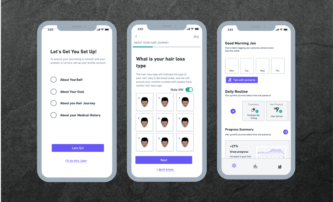 Kesh Wireframes