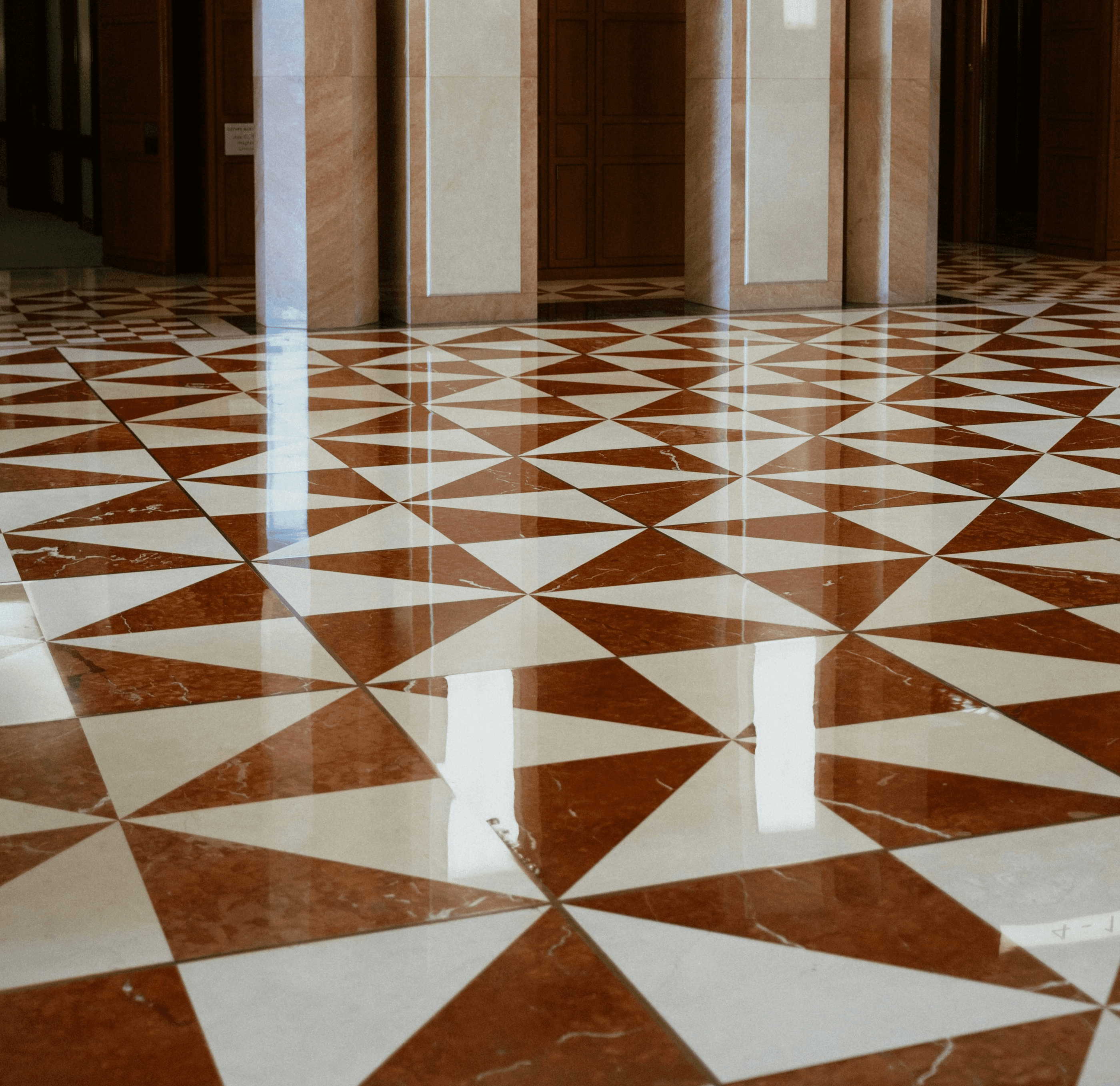 open elevator inside building