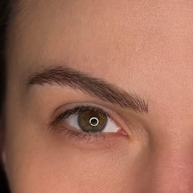 Nano brows after results at Subbot Beauty Space Boston