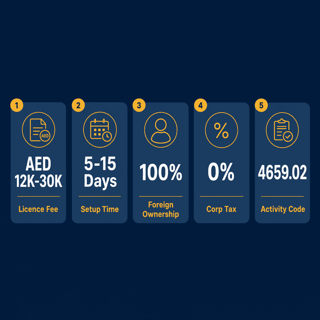 Infographic: How to Get a Mining Equipment Wholesale Trading License in Dubai