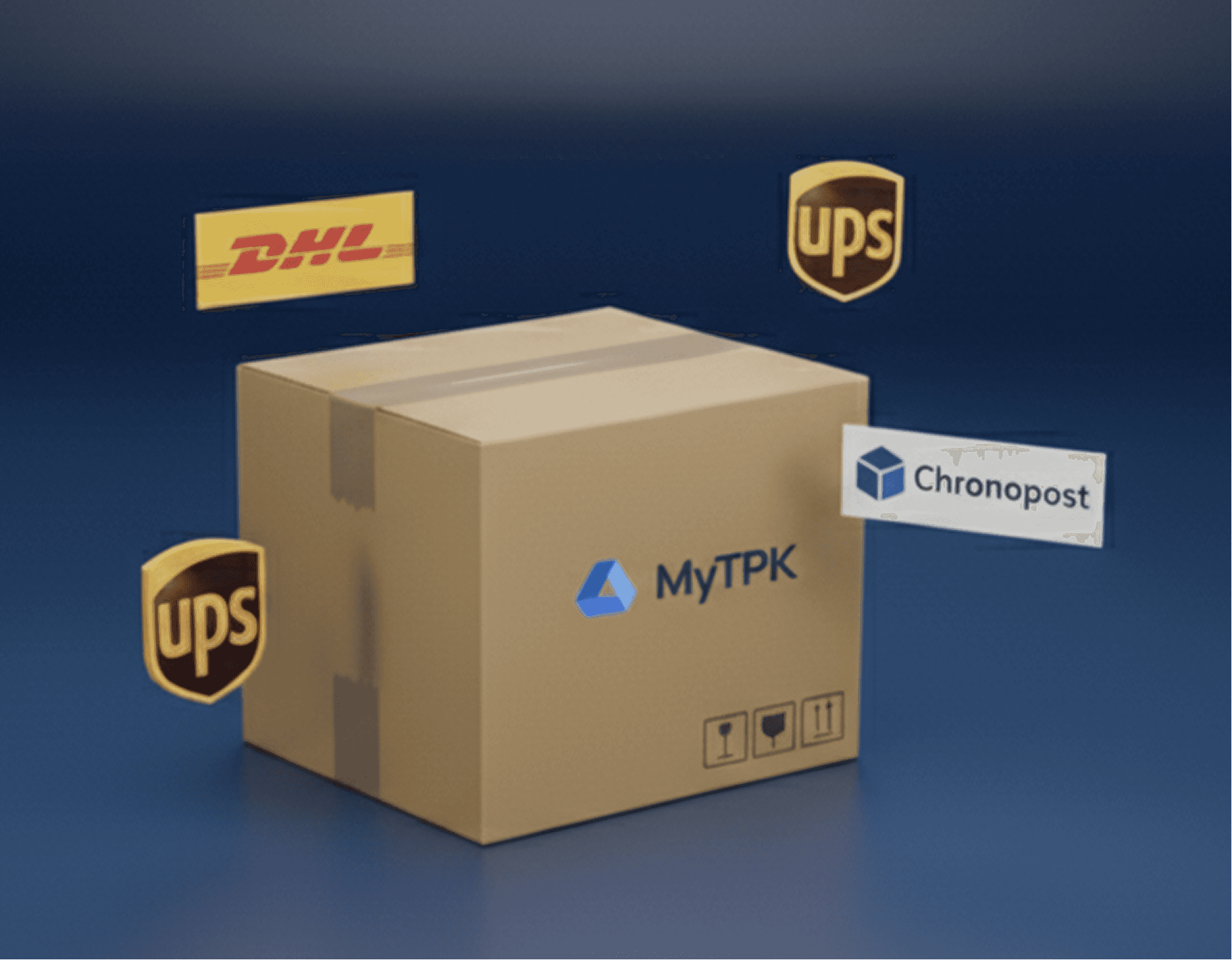 TPK packaging box and partner logos