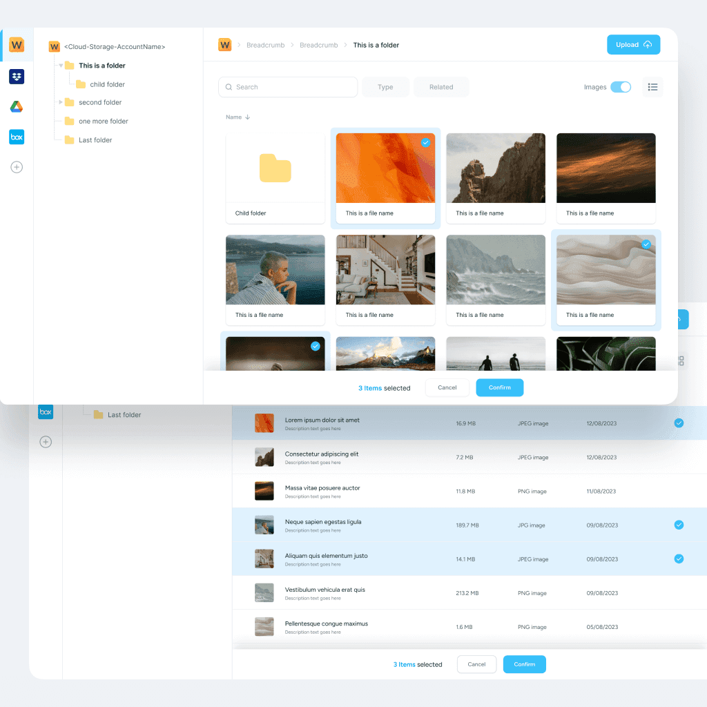 Screenshot of a product design project by Artysan