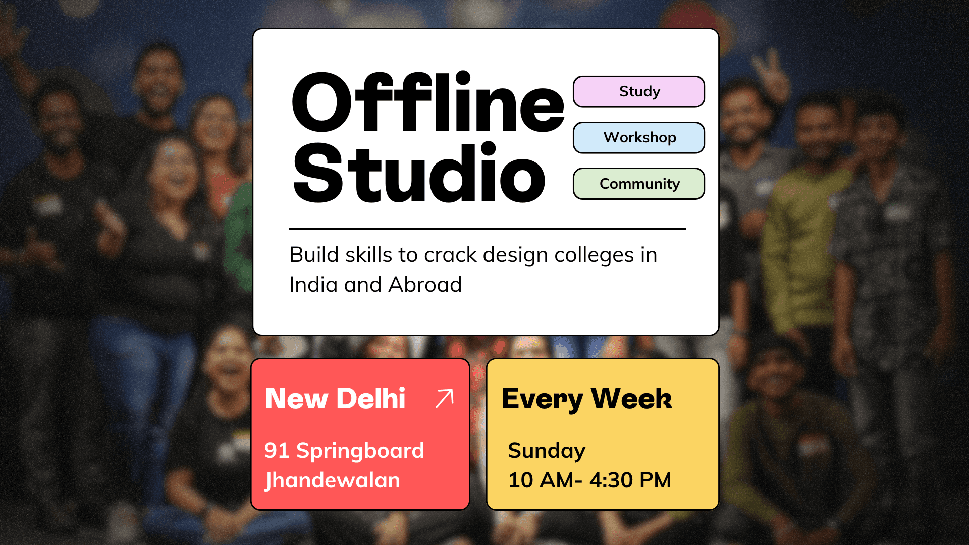 Design day workshop, mumbai chapter by kaphal studio