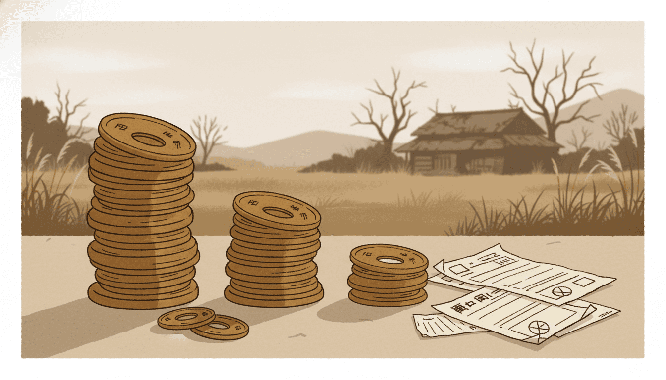 使わない土地の維持費と税負担のイメージ