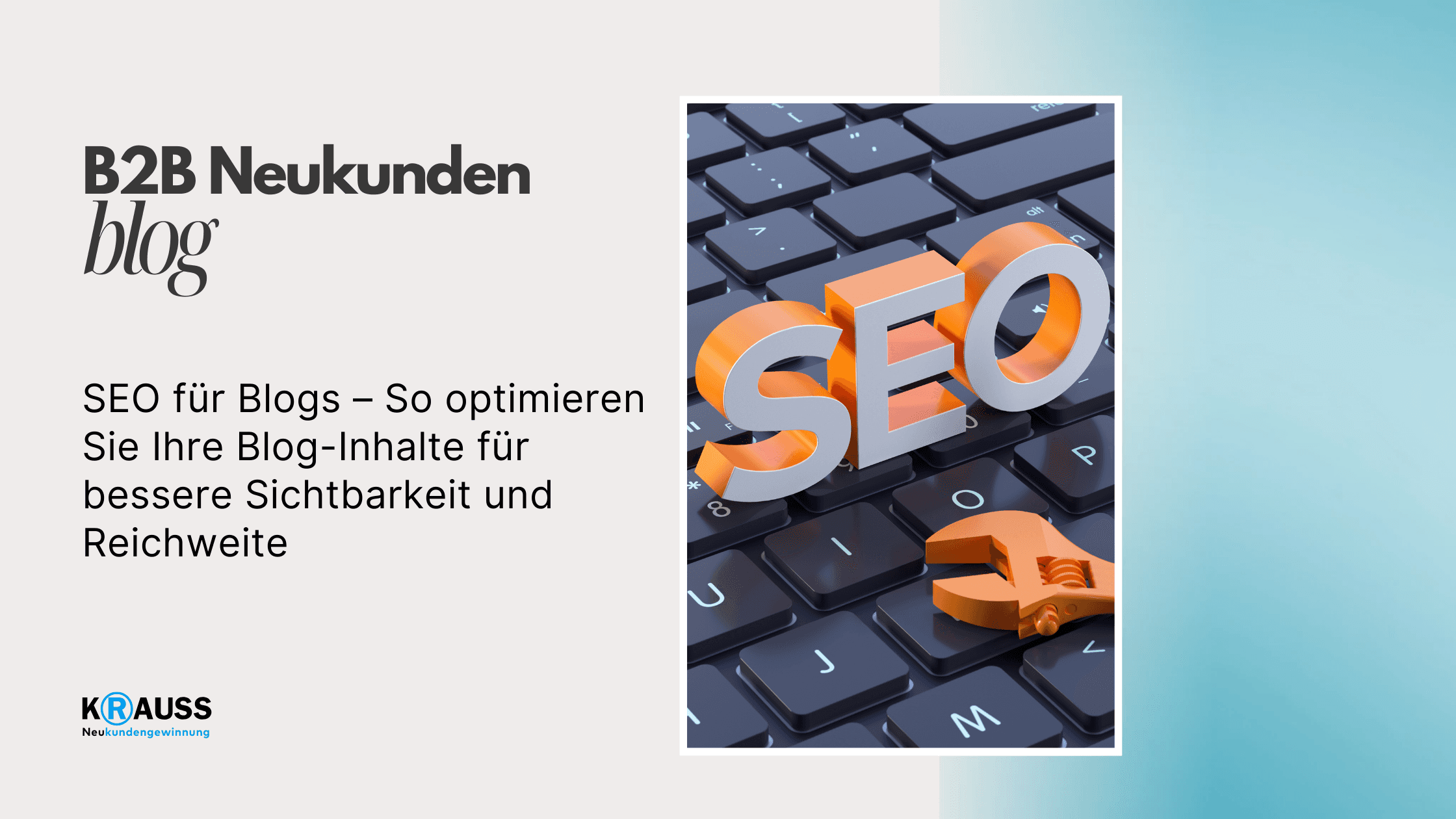 SEO für Blogs – So optimieren Sie Ihre Blog-Inhalte für bessere Sichtbarkeit und Reichweite