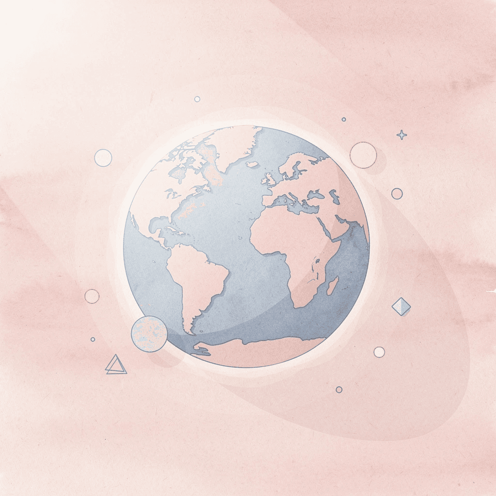 Globe icon representing Arabic-speaking regions worldwide