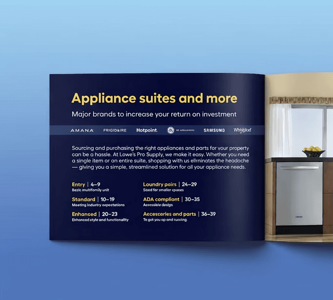 Opened Appliance Suites Brochure