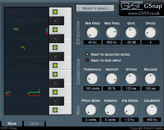 Gsnap VST plugin audio interface