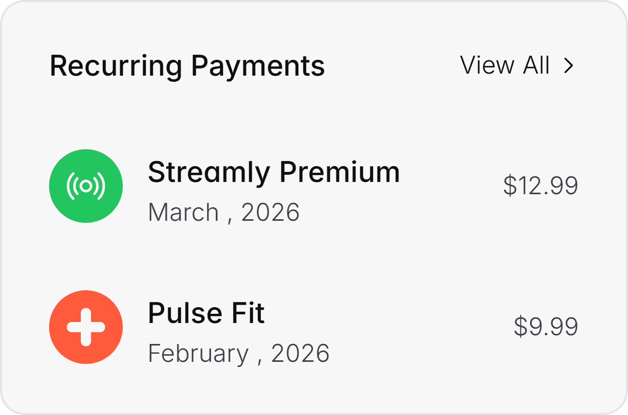 Recurring Payments