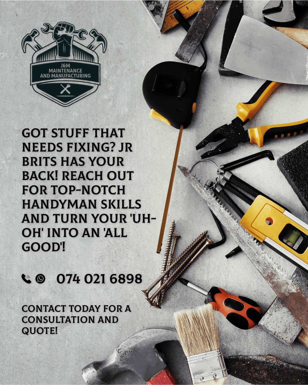 Handyman digital advert