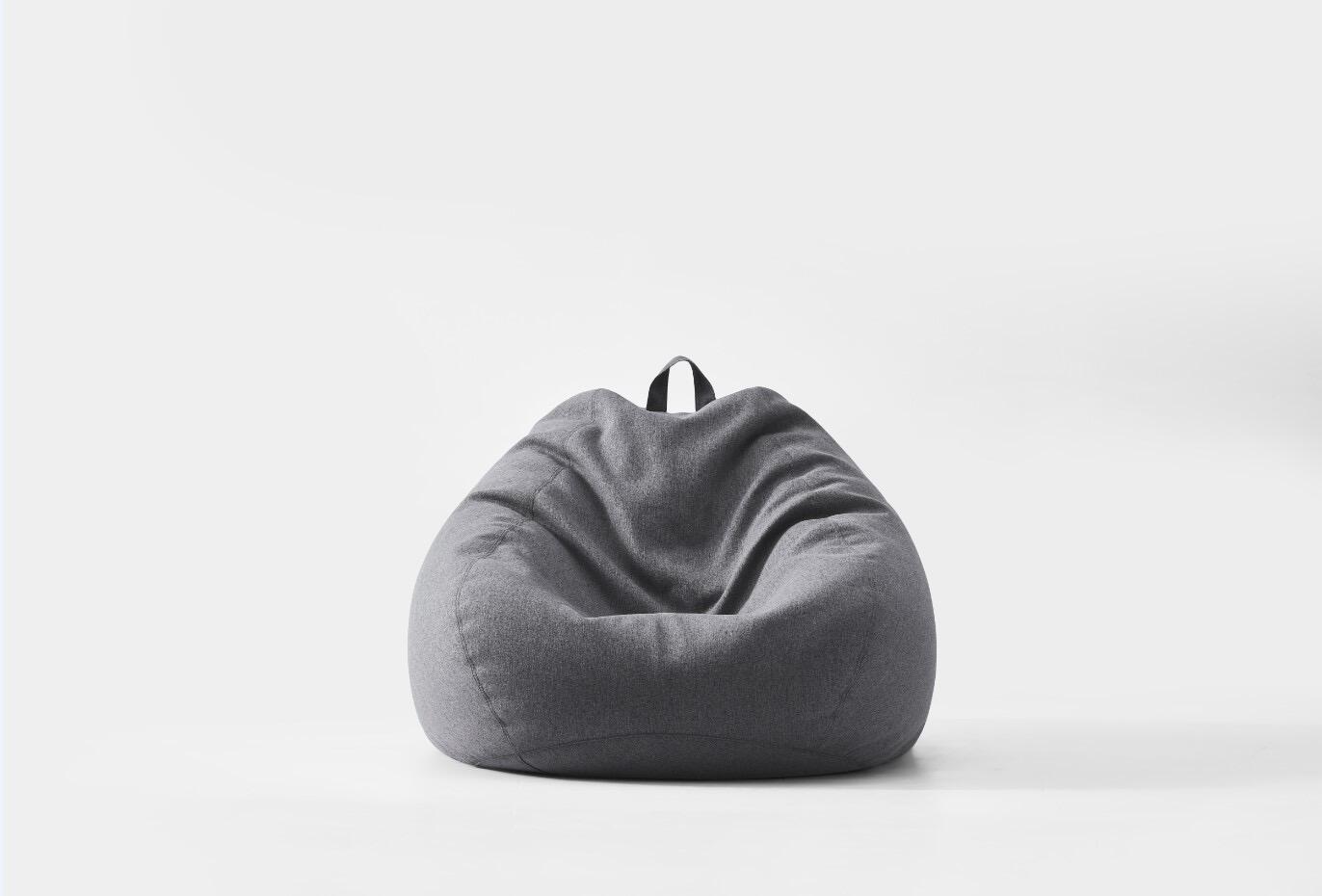Bean bag chair front view product photography by Lefty Studio