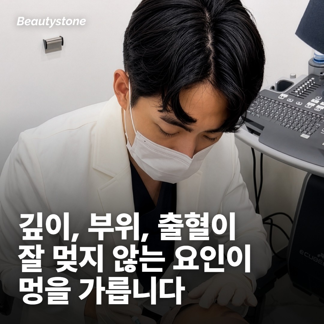 멍이 남기 쉬운 조건과 덜 남는 조건