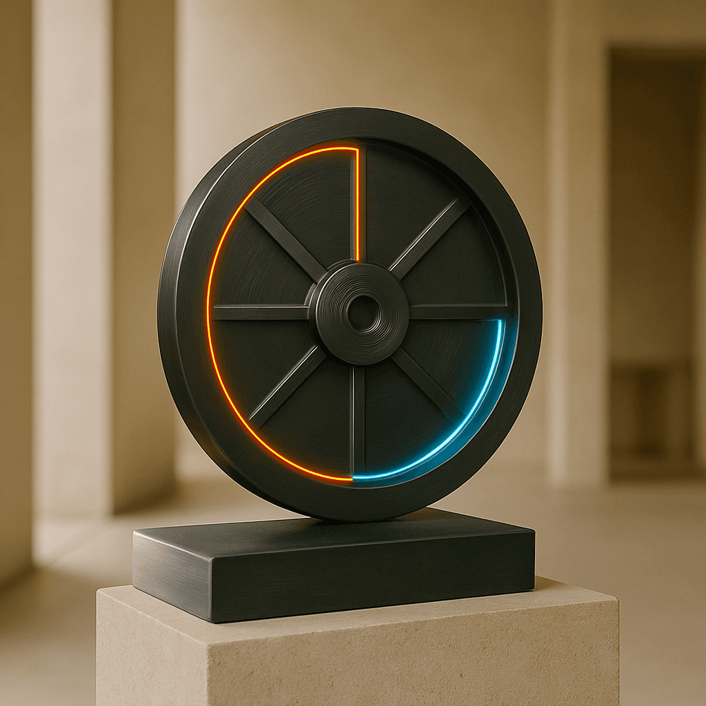 Close-up of a tree stump showing growth rings and a textured brown wood surface.
