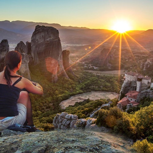 壮丽的梅黛奥拉日落