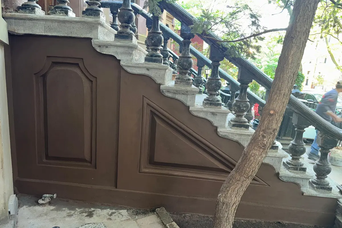 Professional brownstone stoop repair in Park Slope Brooklyn