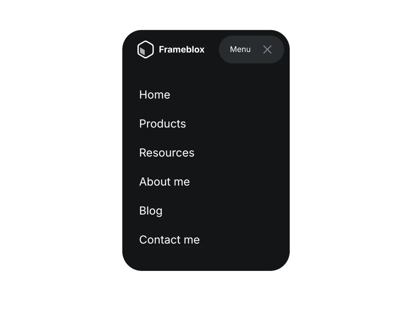 Framer Navigation Section - Frameblox UI