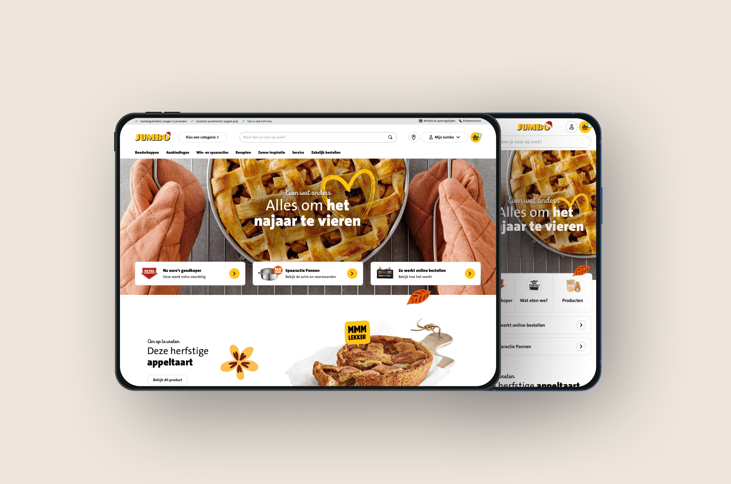 Mockup of redesign homepage jumbo