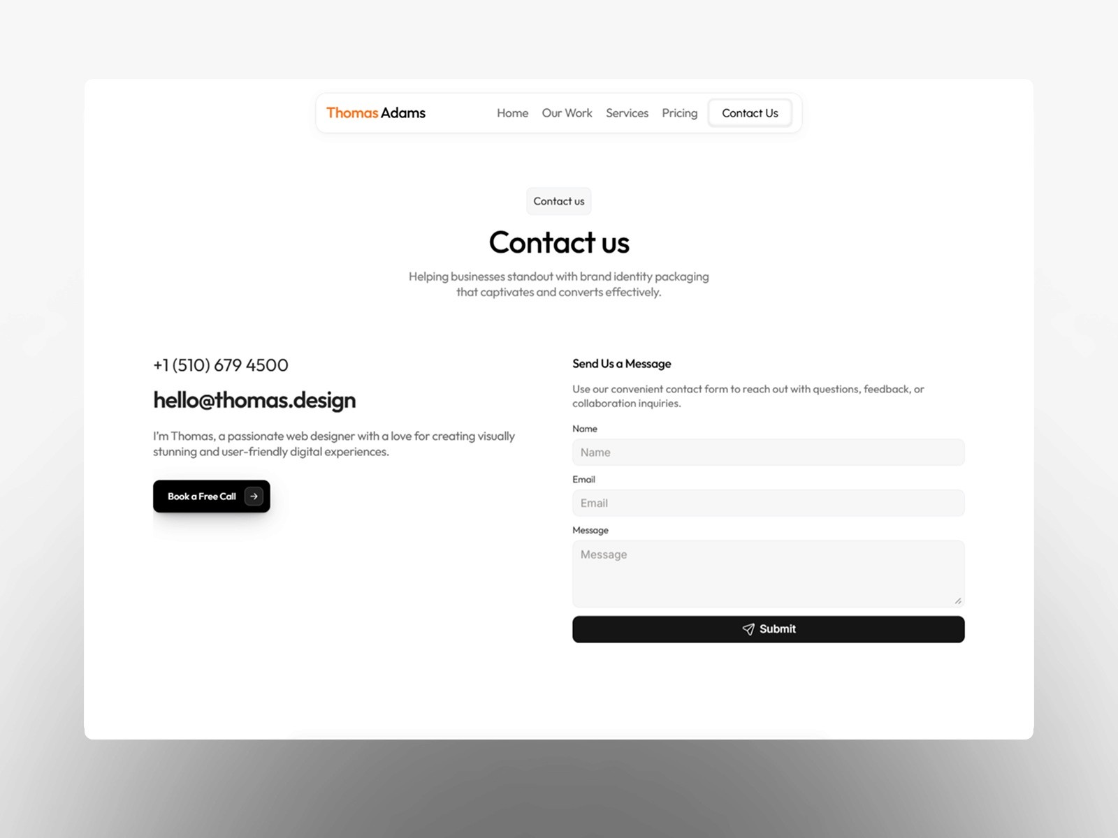 Folioxa — 极简现代作品集网站设计灵感