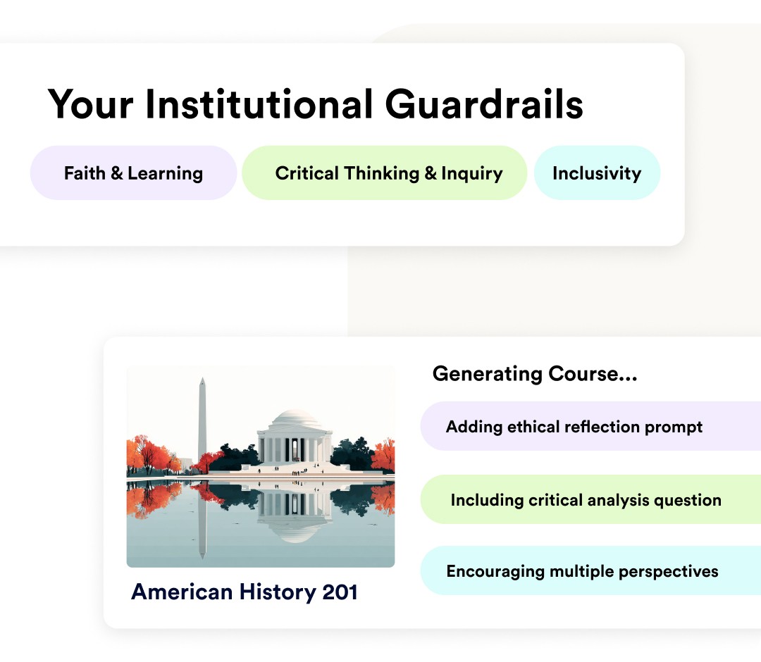 Axio’s Course Builder interface showing drag-and-drop tools and a sample cybersecurity course with modules, assignments, and interactive learning experiences.